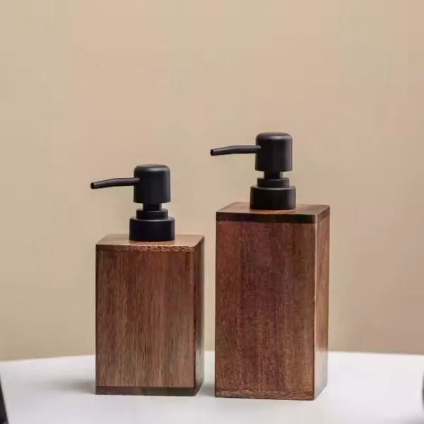 HEISS IM ANGEBOT! Luxuriöser Holz-Seifenspender für Handdesinfektionsmittel & Lotion - Badezimmer-Accessoire für Zuhause & Reisen