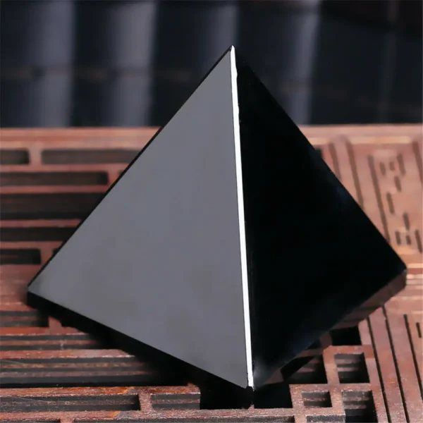 Fengshui Wohnzimmer natürliche Ankunft Geist Energie schwarz Obsidian Pyramide Kristall für Schutz Heilung Home Desk Dekoration
